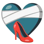 corazón vendado + zapato de tacón