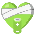 corazón vendado + pila