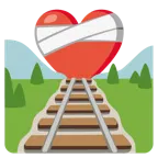corazón vendado + locomotora de vapor