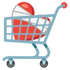 corazón vendado + carrito de la compra