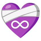 corazón vendado + infinito