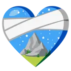 corazón vendado + montaña