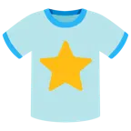 weißer mittelgroßer Stern + T-Shirt