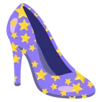 weißer mittelgroßer Stern + Stöckelschuh