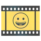 pellicola cinematografica + faccina con un gran sorriso