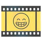 pellicola cinematografica + faccina raggiante con occhi felici