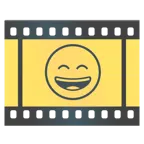 pellicola cinematografica + faccina con sorriso e occhi sorridenti