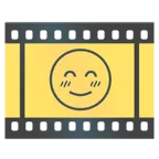 pellicola cinematografica + faccina con occhi sorridenti