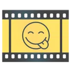 pellicola cinematografica + faccina che si lecca i baffi