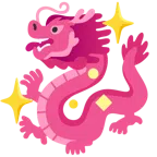 Drache + funkelndes Herz
