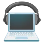 computer portatile + cuffie