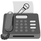 fax + microfono
