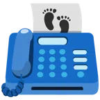 fax + impronta di piedi
