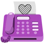 fax + cuore viola