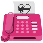 fax + cuore con fiocco