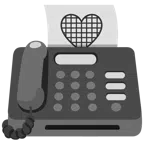 fax + cuore nero