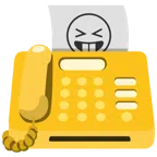 fax + faccina che strizza gli occhi e mostra la lingua
