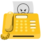 fax + faccina arrabbiata