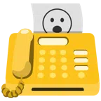 fax + faccina con bocca aperta