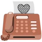 fax + cuore marrone