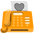 fax + cuore arancione