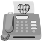 fax + cuore grigio