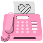 fax + cuore rosa