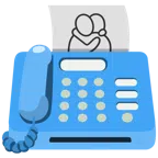 fax + persone che si abbracciano
