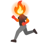Feuer + Sportschuh