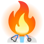 Feuer + Stethoskop