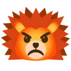 enraged face + hedgehog