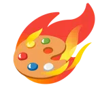 Komet + Mischpalette