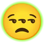 radioactive + unamused face