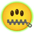 radioactive + zipper-mouth face