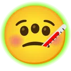 radioactive + face with thermometer