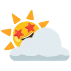 Sonne hinter Wolke + überwältigt