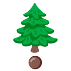 rotes Ausrufezeichen + Nadelbaum