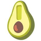 rotes Ausrufezeichen + Avocado