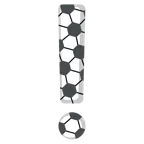 rotes Ausrufezeichen + Fußball
