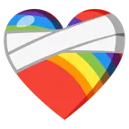 corazón vendado + arcoíris