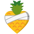 corazón vendado + piña