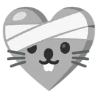 corazón vendado + cara de ratón