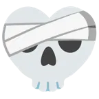 corazón vendado + calavera