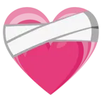 corazón vendado + corazón creciente