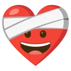 corazón vendado + cara sonriendo