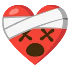corazón vendado + cara mareada