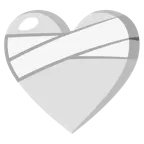 corazón vendado + corazón blanco