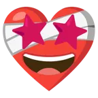 corazón vendado + cara sonriendo con estrellas