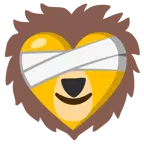 corazón vendado + león