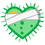 corazón vendado + microbio